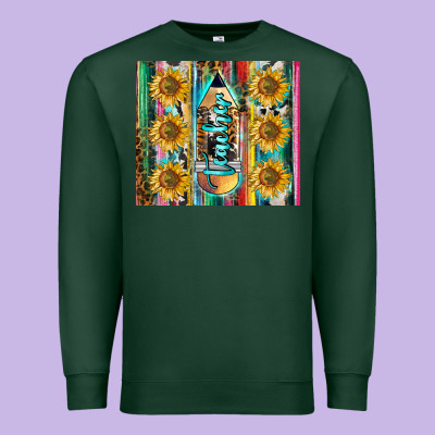 Western Teacher Premium Sweatshirt Designed By Lillyallendesigns