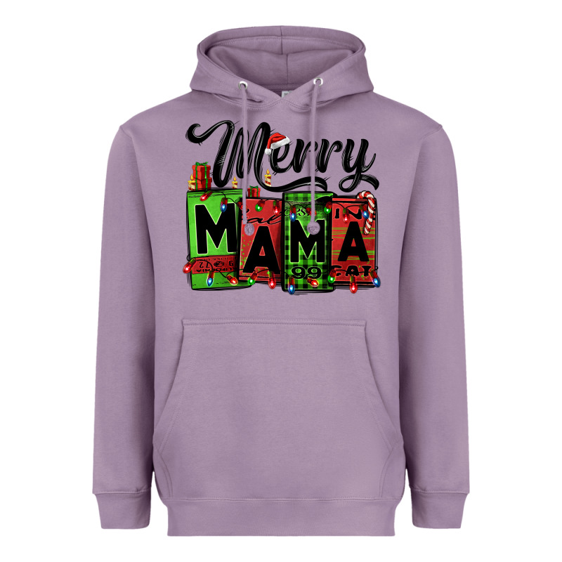 Merry Mama Christmas Heavyweight Hoodie by Jasminsmagicworld | Teevron