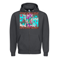 Smoke auntie leopard turquoise Zipper Hoodie - JahusDesignShop