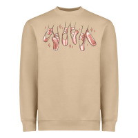 Mushroom ballerina ballet shoes Heavyweight Sweatshirt - MaliasSmallBusiness