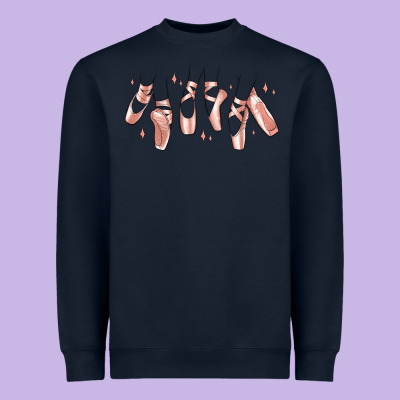 Heavyweight Sweatshirt ballerina ballet shoes