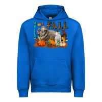 Cobalt Hello Fall Merino Wool Sheep Urban Hoodie - LillyAllenDesigns