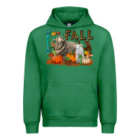 Emerald Hello Fall Merino Wool Sheep Urban Hoodie - LillyAllenDesigns