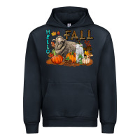 Navy Hello Fall Merino Wool Sheep Urban Hoodie - LillyAllenDesigns