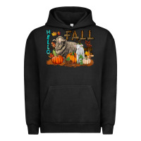 Pigment Black Hello Fall Merino Wool Sheep Urban Hoodie - LillyAllenDesigns