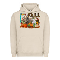 Pigment French Oak Hello Fall Merino Wool Sheep Urban Hoodie - LillyAllenDesigns