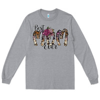 Heather Grey best mom ever Long Sleeve Tee - SublimationCraftShop