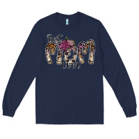 Navy best mom ever Long Sleeve Tee - SublimationCraftShop