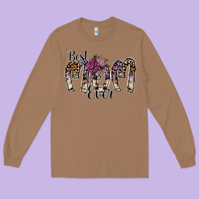 Best Mom Ever Long Sleeve Tee Designed By Sublimationcraftshop