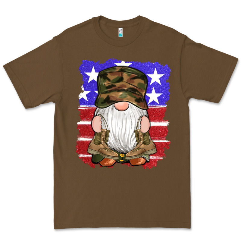 Military Gnomes Boots American Flag Premium Tee by Artiststas | Teevron