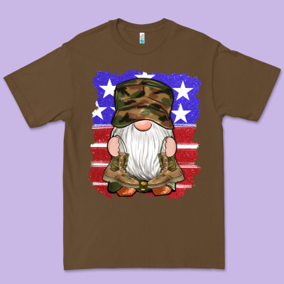 Military Gnomes Boots American Flag Premium Tee Designed By Artiststas