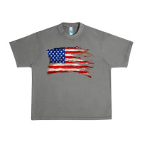 Tornado tattered american flag Urban Heavy Tee - Zillion Design Studio
