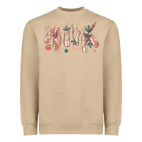 Mushroom christmas ballerina shoes Heavyweight Sweatshirt - MaliasSmallBusiness