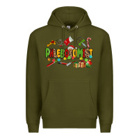 Army Green christmas phlebotomist Premium Hoodie - MaliasSmallBusiness
