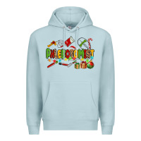 Blue Mist christmas phlebotomist Premium Hoodie - MaliasSmallBusiness