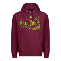 Burgundy christmas phlebotomist Premium Hoodie - MaliasSmallBusiness
