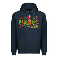 Navy christmas phlebotomist Premium Hoodie - MaliasSmallBusiness
