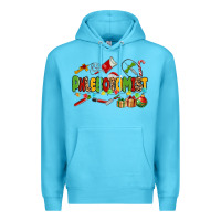Ocean Blue christmas phlebotomist Premium Hoodie - MaliasSmallBusiness
