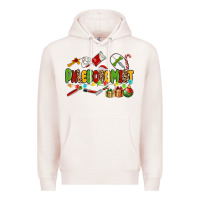 Pale Pink christmas phlebotomist Premium Hoodie - MaliasSmallBusiness