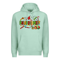 Seafoam christmas phlebotomist Premium Hoodie - MaliasSmallBusiness