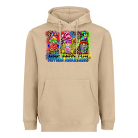 Mushroom accept understand love autism awareness western background Heavyweight Hoodie - BarkalooDesign