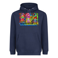 Navy accept understand love autism awareness western background Heavyweight Hoodie - BarkalooDesign