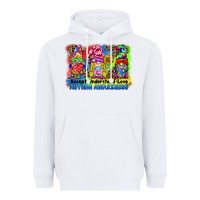 White accept understand love autism awareness western background Heavyweight Hoodie - BarkalooDesign