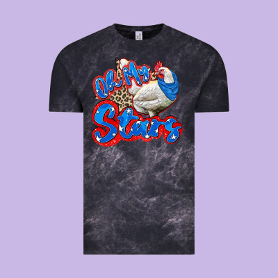 Oh My Stars Chicken Vintage Tee Designed By Zillion Design Studio