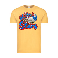 Vintage Mustard oh my stars chicken Vintage Tee - Zillion Design Studio