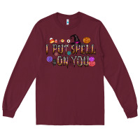 Burgundy i put speel on you Long Sleeve Tee - CowhideDigitalArt