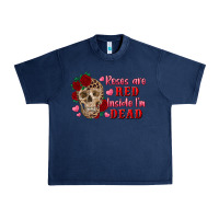 Navy roses are red inside i'm dead Skull Urban Heavy Tee - RanaPortraitStore