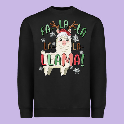 Heavyweight Sweatshirt fa la la llama