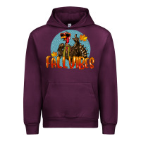 Mauve Wine Fall Vibes Turkey Urban Hoodie - LillyAllenDesigns
