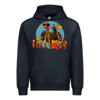 Navy Fall Vibes Turkey Urban Hoodie - LillyAllenDesigns