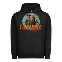 Pigment Black Fall Vibes Turkey Urban Hoodie - LillyAllenDesigns