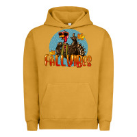 Pigment Peanut Butter Fall Vibes Turkey Urban Hoodie - LillyAllenDesigns