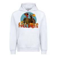White Fall Vibes Turkey Urban Hoodie - LillyAllenDesigns