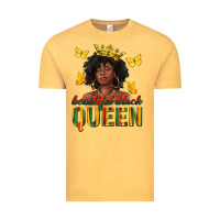 Vintage Mustard beautiful black queen Vintage Tee - texasbilliewilder