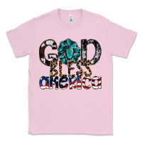 Bubblegum Pink god bless america Classic Tee - SublimationCraftShop