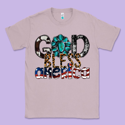 God Bless America Classic Tee Designed By Sublimationcraftshop
