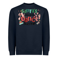 Navy santa's favorite dance teacher Heavyweight Sweatshirt - MaliasSmallBusiness