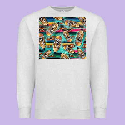 Western Teacher Pencil Premium Sweatshirt Designed By Lillyallendesigns