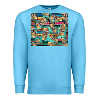 Ocean Blue Western Teacher Pencil Premium Sweatshirt - LillyAllenDesigns