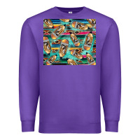 Purple Western Teacher Pencil Premium Sweatshirt - LillyAllenDesigns