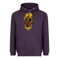 Plum african woman Heavyweight Hoodie - NancyCooperArtShop