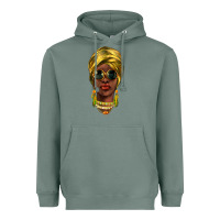 Sage african woman Heavyweight Hoodie - NancyCooperArtShop