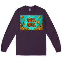 Plum sunflowers mama skinny metal can holder Long Sleeve Tee - HRA Design Shop