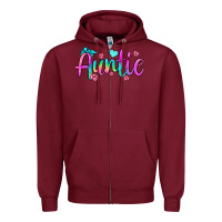 Burgundy auntie Zipper Hoodie - JahusDesignShop