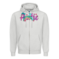 Dove Grey auntie Zipper Hoodie - JahusDesignShop