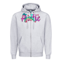 Heather Grey auntie Zipper Hoodie - JahusDesignShop